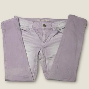 American Eagle Outfitters Women's Purple Jegging Size 8 Light Wash Zip ankl